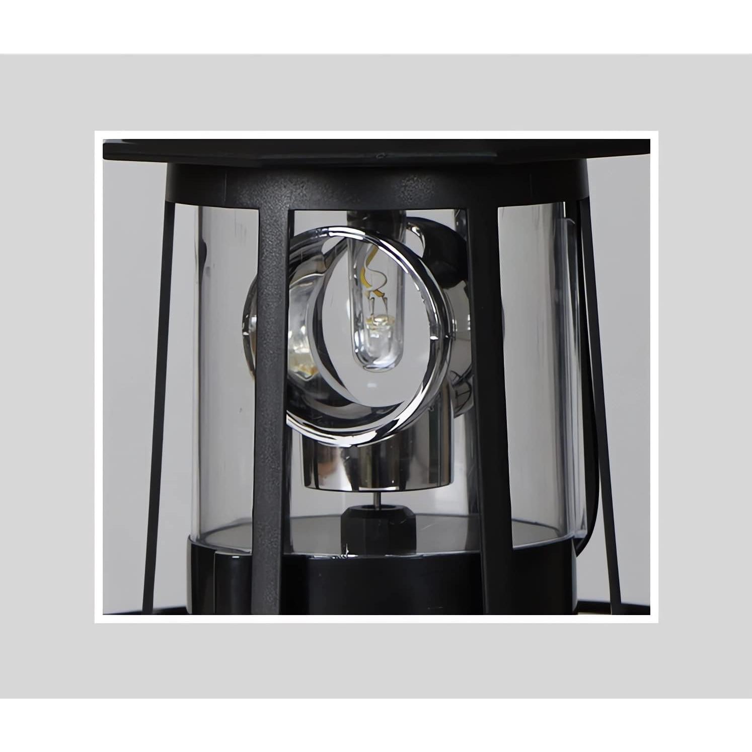 Faro Solar Rotativo Enajucy IP65 360° Negro Grande