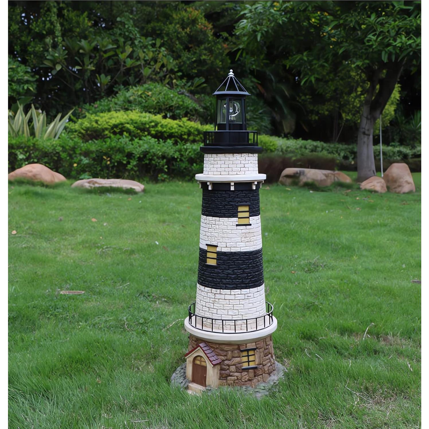 Faro Solar Rotativo Enajucy IP65 360° Negro Grande