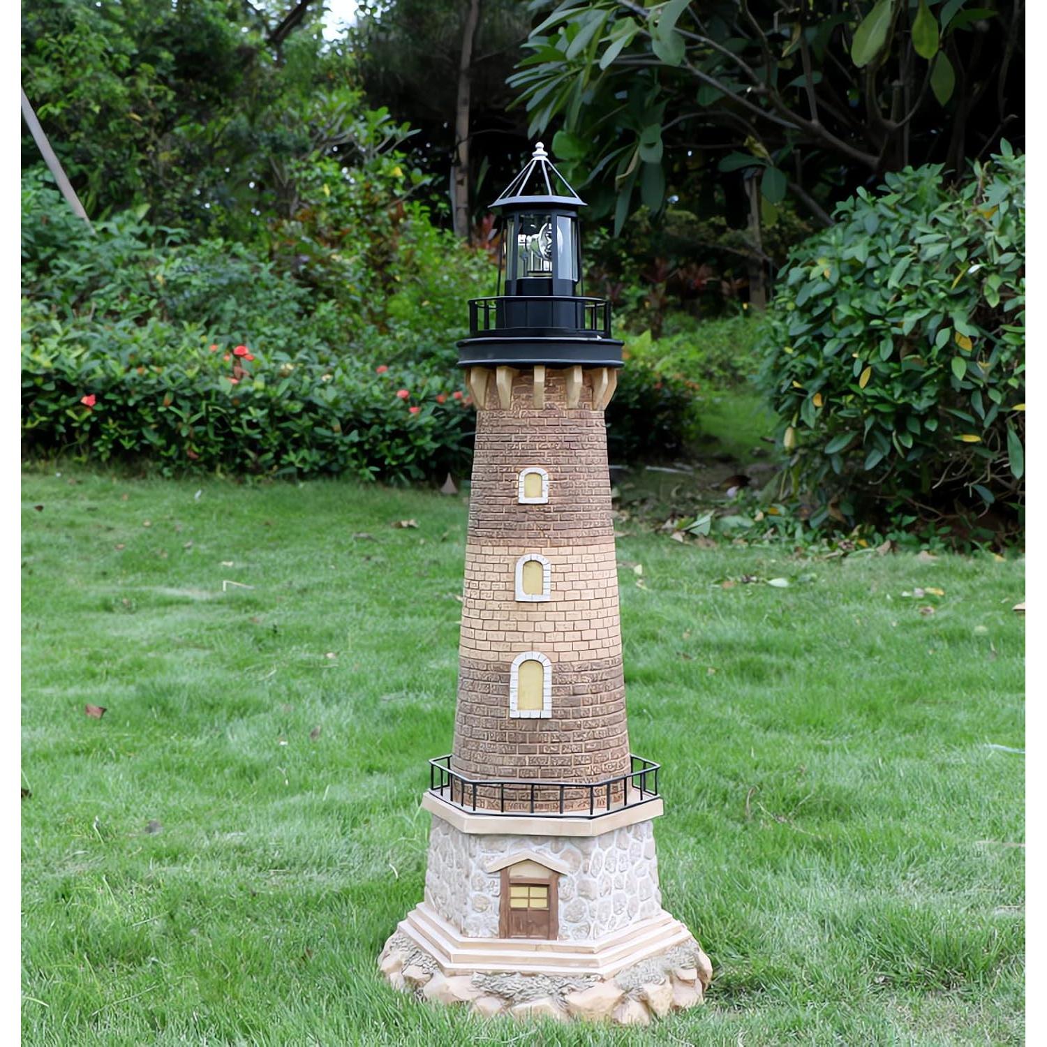 Faro Solar Rotativo Enajucy IP65 360° Negro Grande