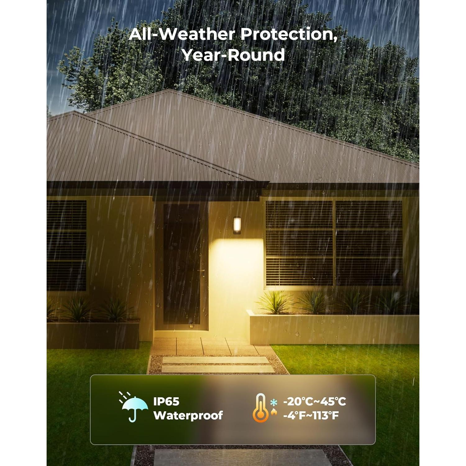 Sensor de Movimiento Luz Exterior PopoIron 600 Lúmenes Batería 10000mAh