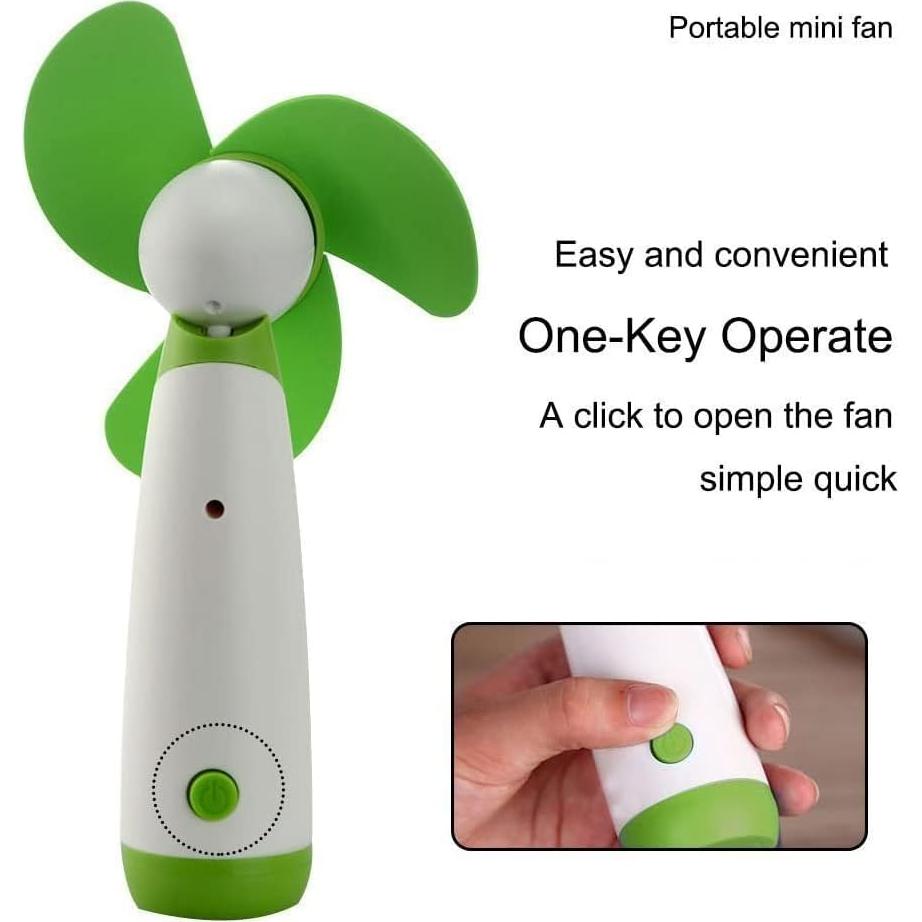 Mini Ventilador de Mano JDYYICZ Verde 15x7 cm Batería