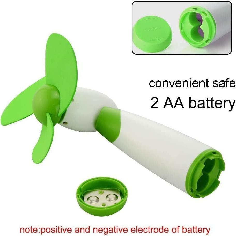 Mini Ventilador de Mano JDYYICZ Verde 15x7 cm Batería