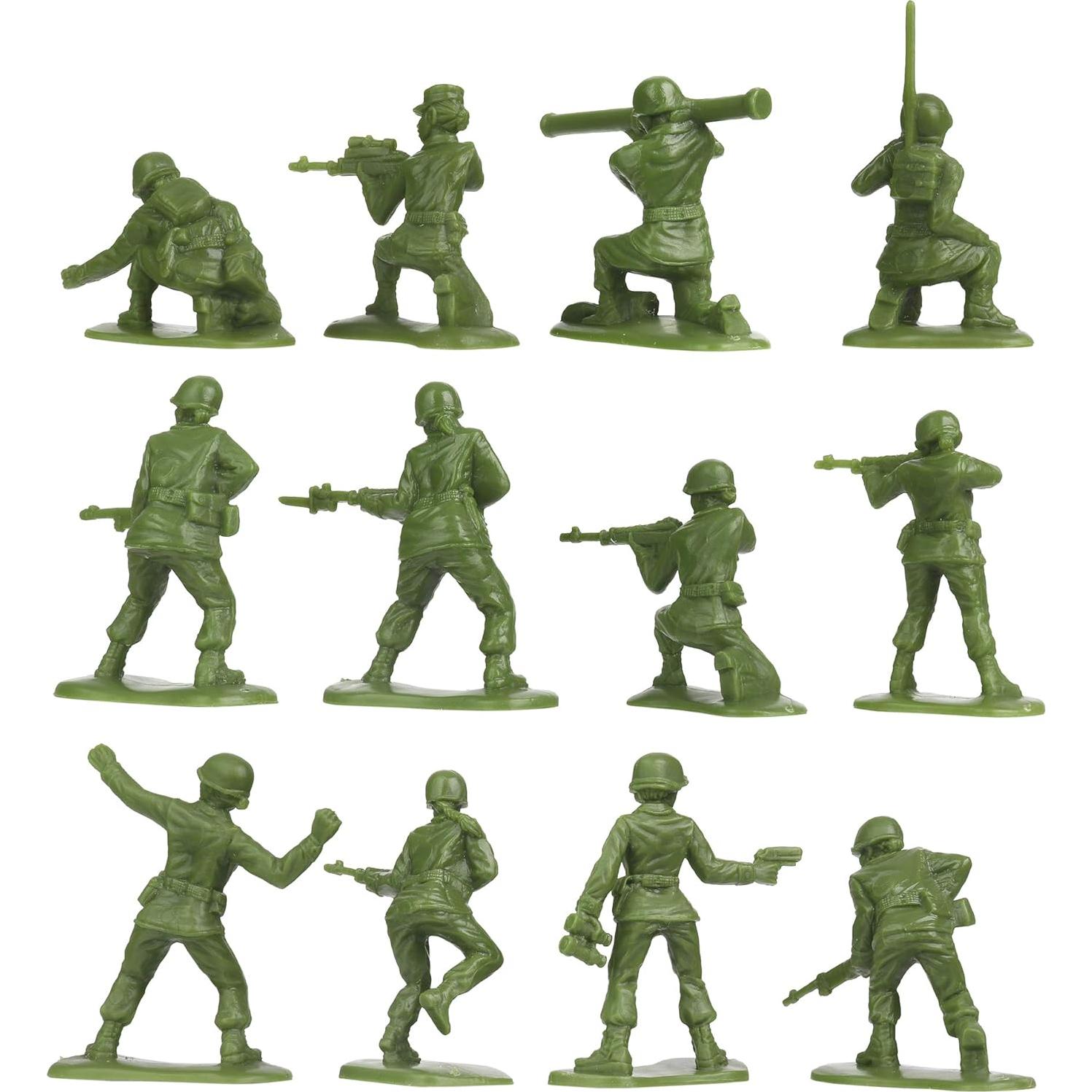 Figuras de Soldados Femeninos BMC 36pc Verde Oliva 5,08cm