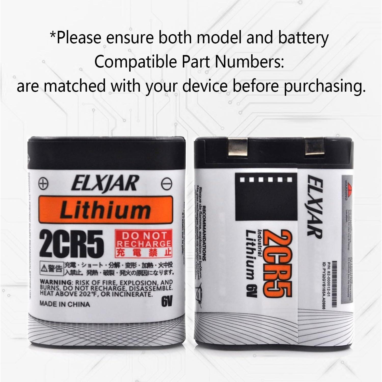 Baterías de Litio 2CR5 6V 1300mAh Elxjar - Paquete de 5