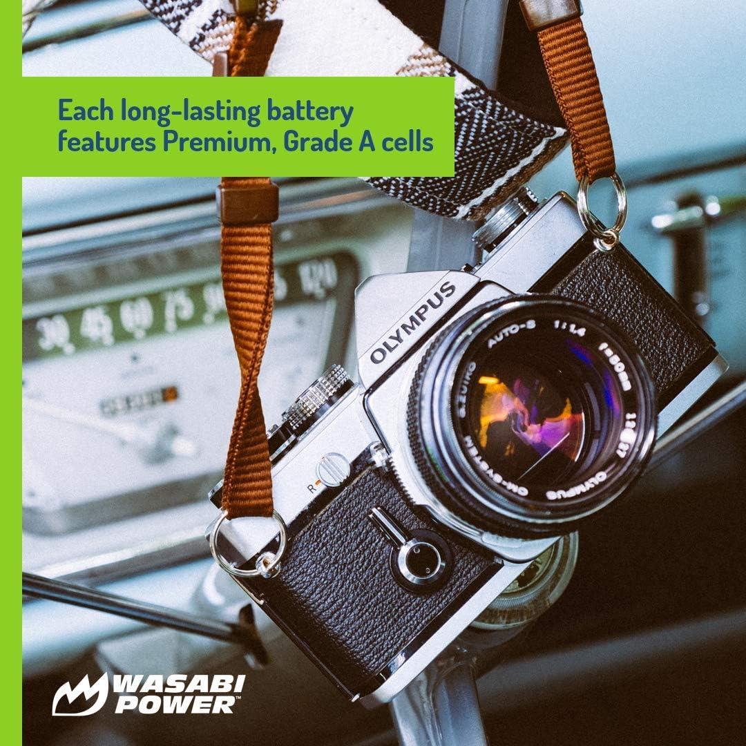 Baterías Wasabi Power 2x BLN-1 y Cargador USB Dual para Olympus