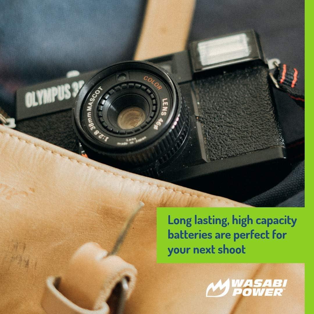 Baterías Wasabi Power 2x BLN-1 y Cargador USB Dual para Olympus