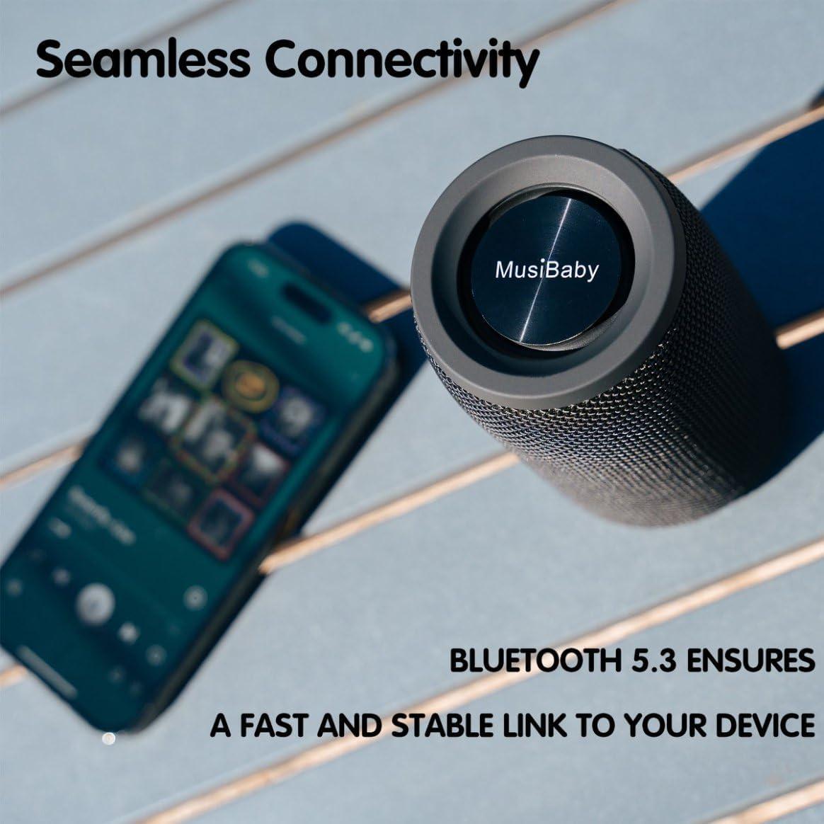 Altavoz Bluetooth MusiBaby M68 Impermeable 24H Portátil