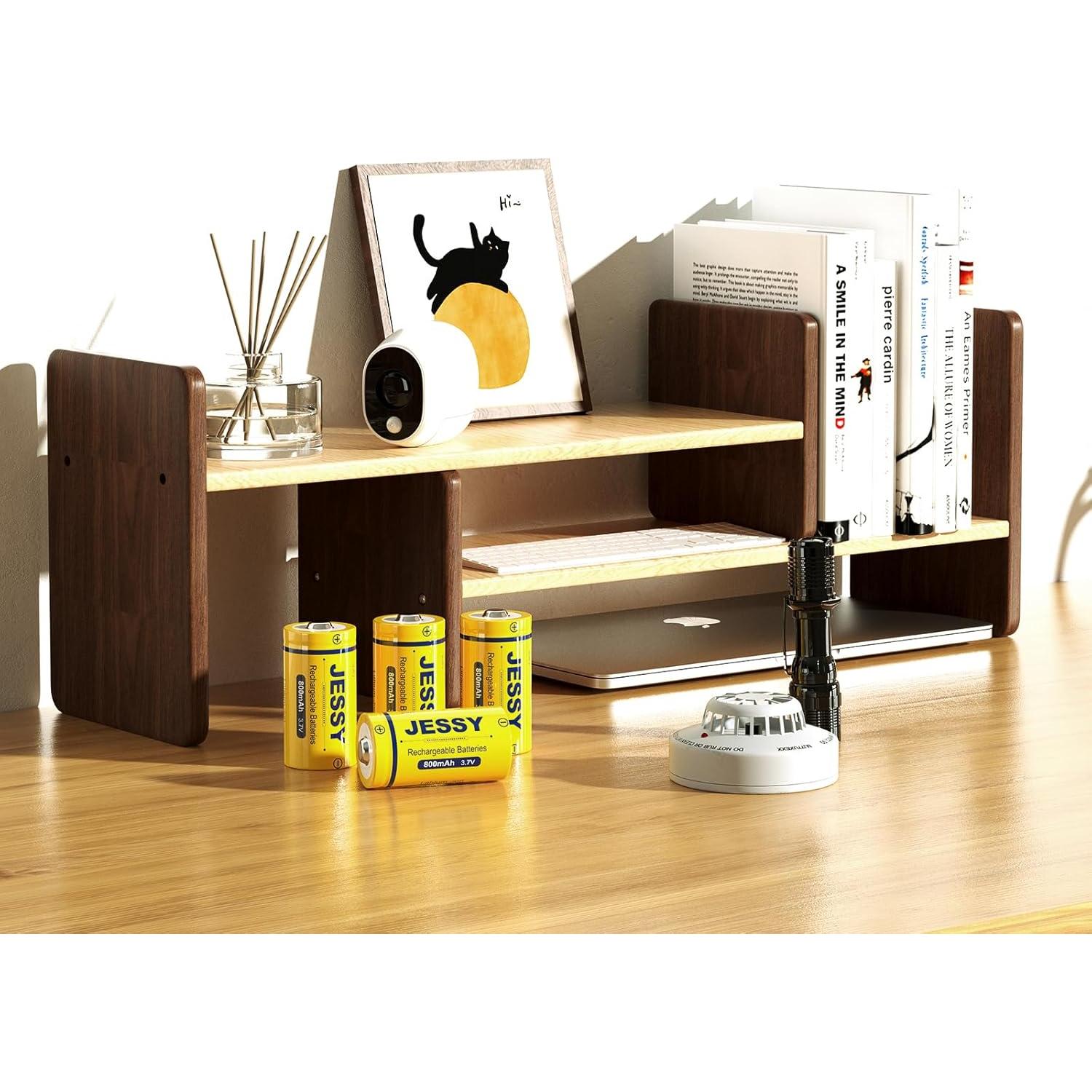 Paquete de 8 Baterías Recargables JESSY CR123A 3.7V con Cargador