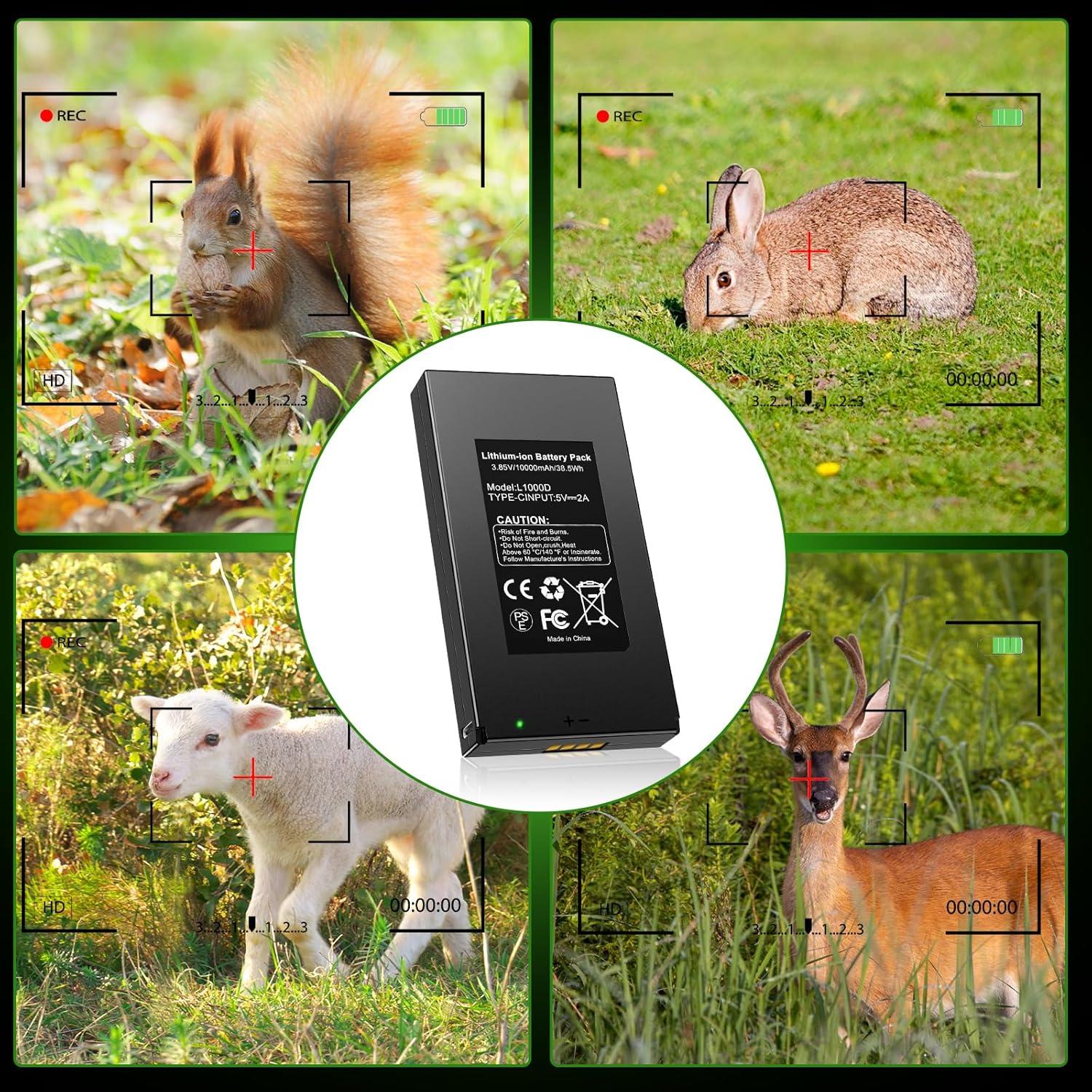 Paquete de 2 Baterías Recargables 10000mAh GardePro E6P E8P