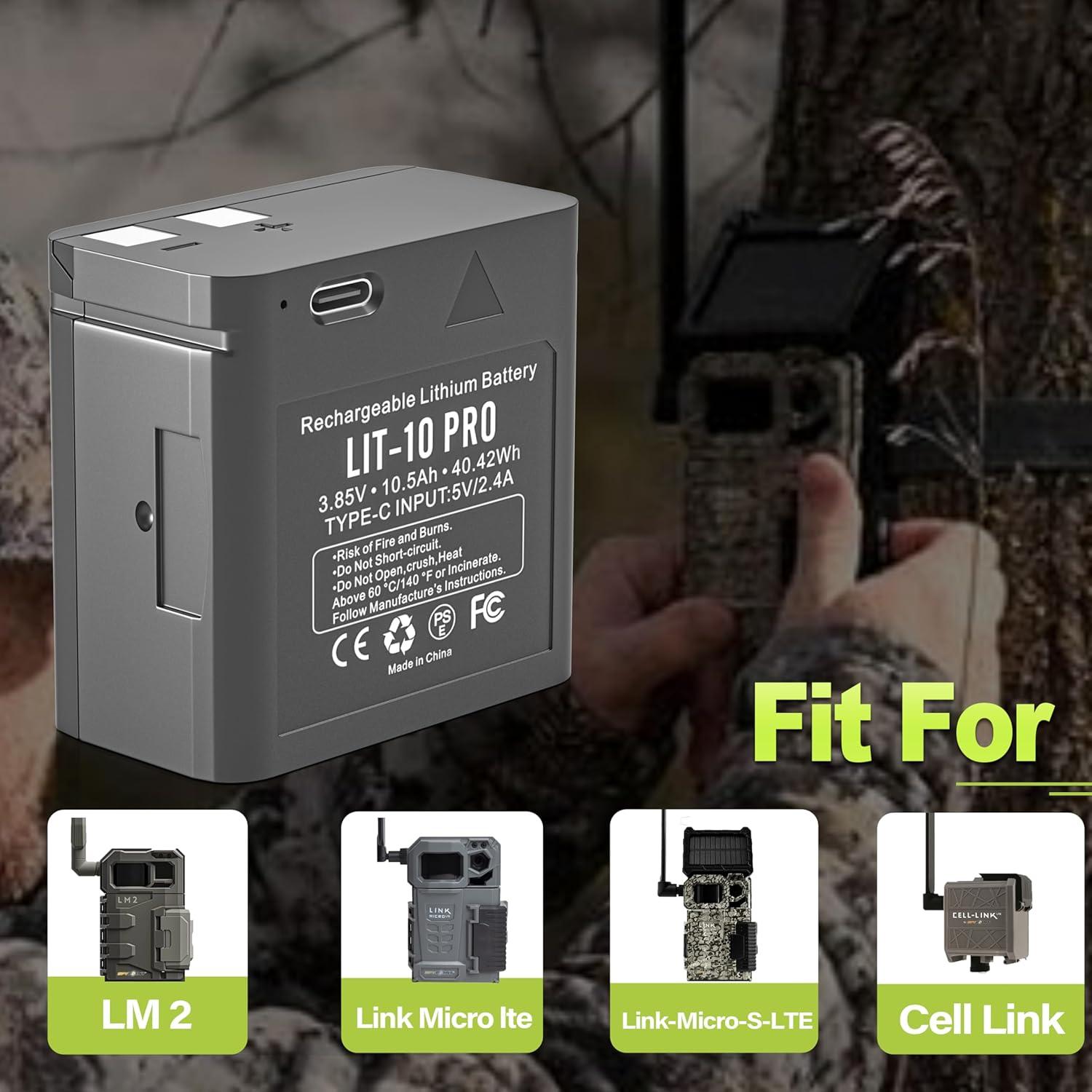 Batería Recargable LIT-10 Pro 10500mAh para Cámaras SpyPoint