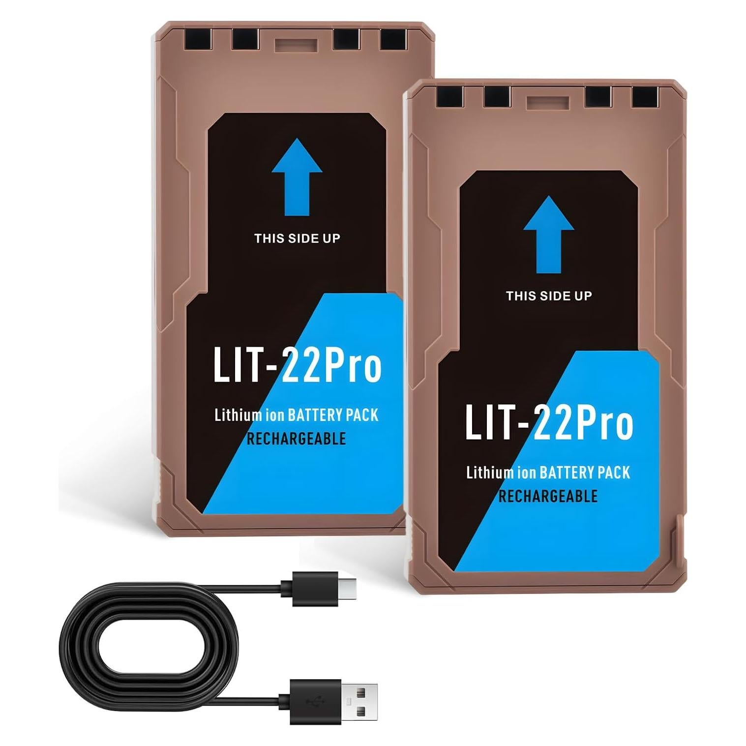 Batería de Litio Recargable Tectra LIT-22 7000mAh Paquete de 2