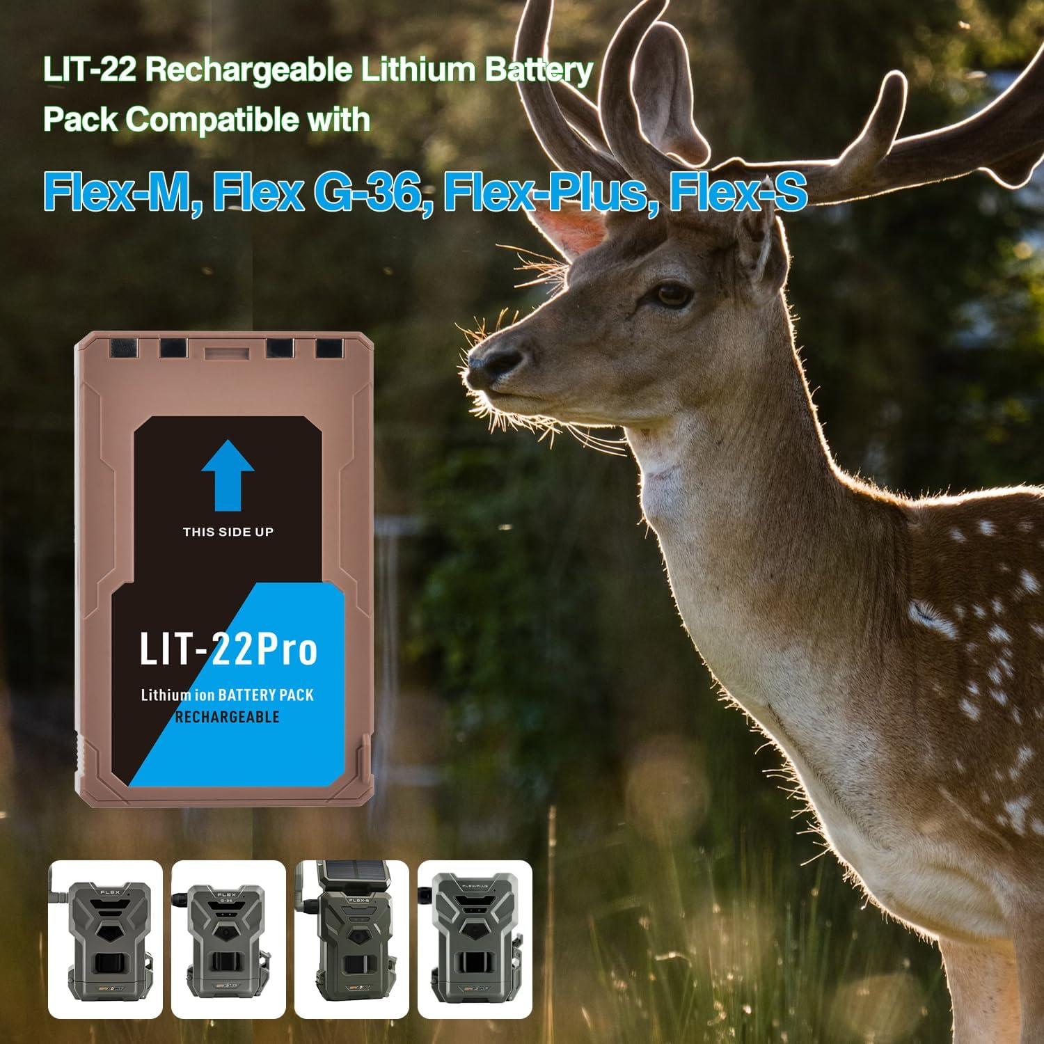 Batería de Litio Recargable Tectra LIT-22 7000mAh Paquete de 2