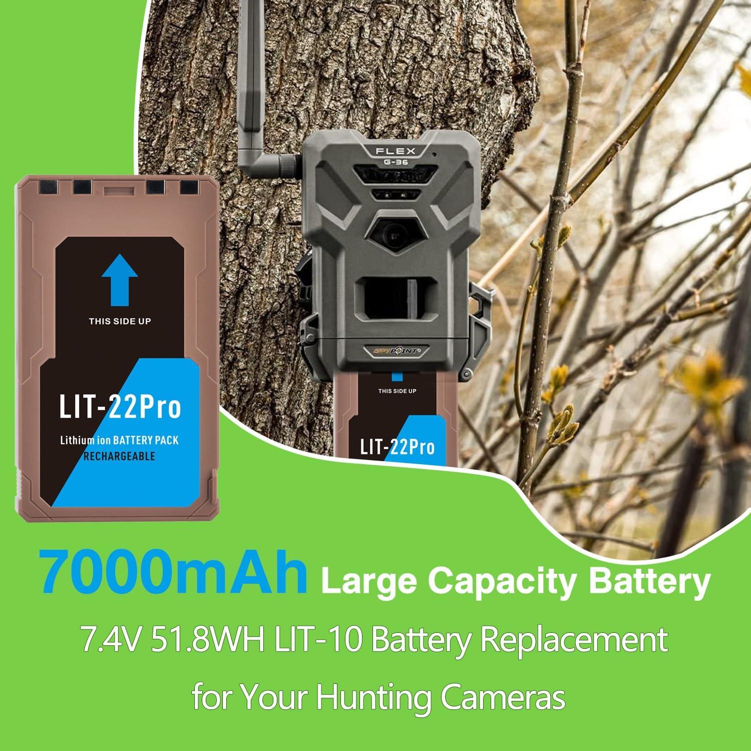 Batería de Litio Recargable Tectra LIT-22 7000mAh Paquete de 2