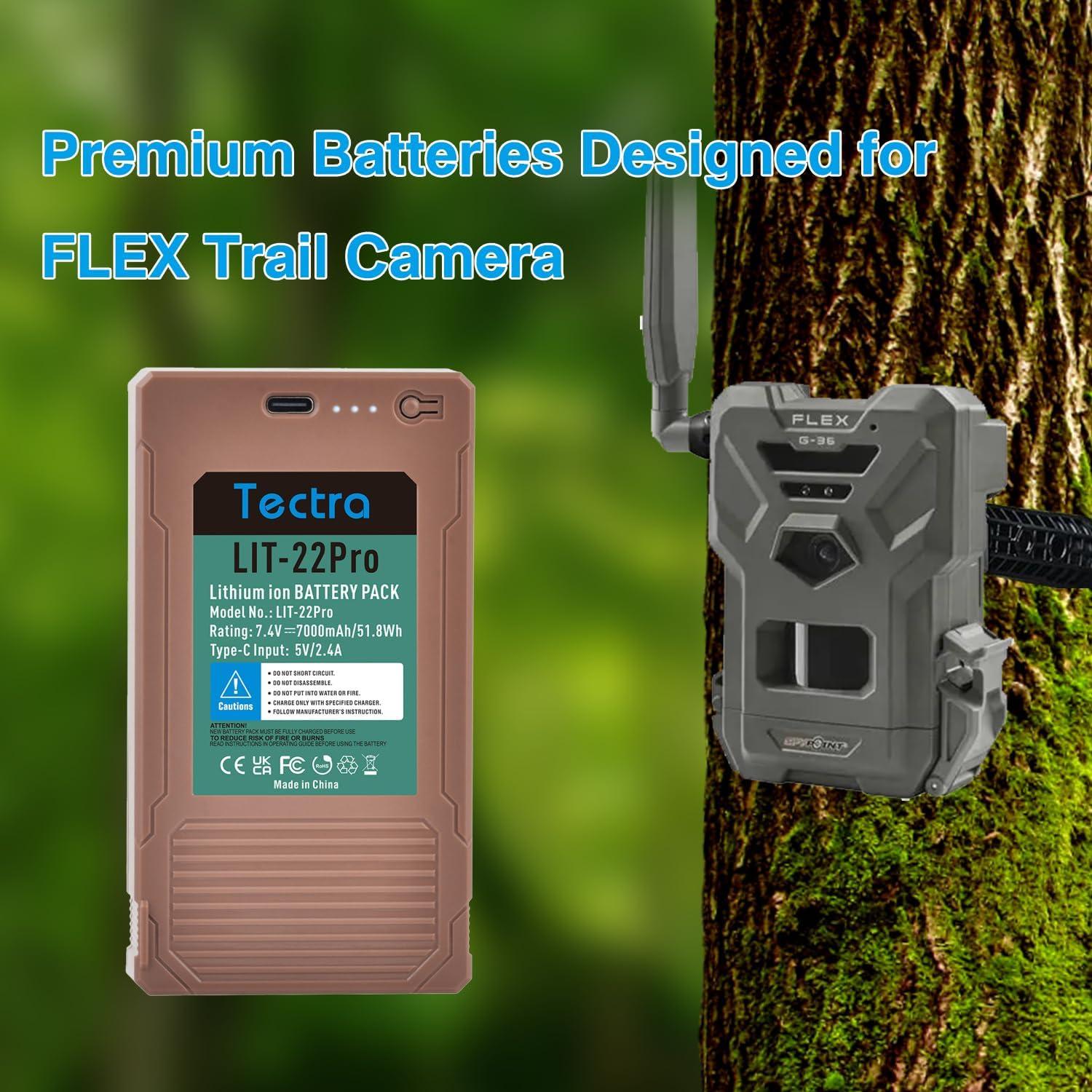 Batería de Litio Recargable Tectra LIT-22 7000mAh Paquete de 2