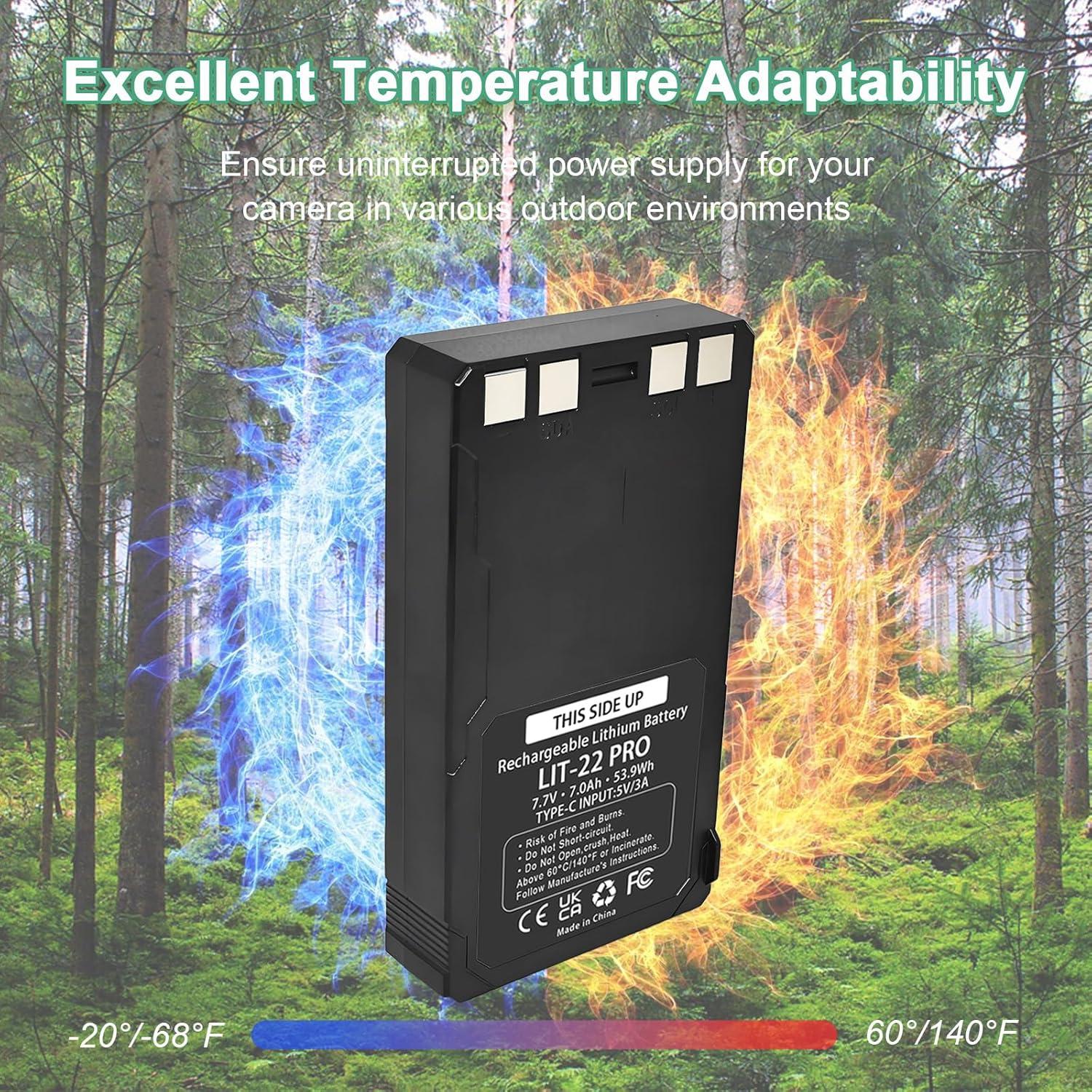 Paquete Doble Batería Recargable LIT-22 SPYPOINT 7000mAh