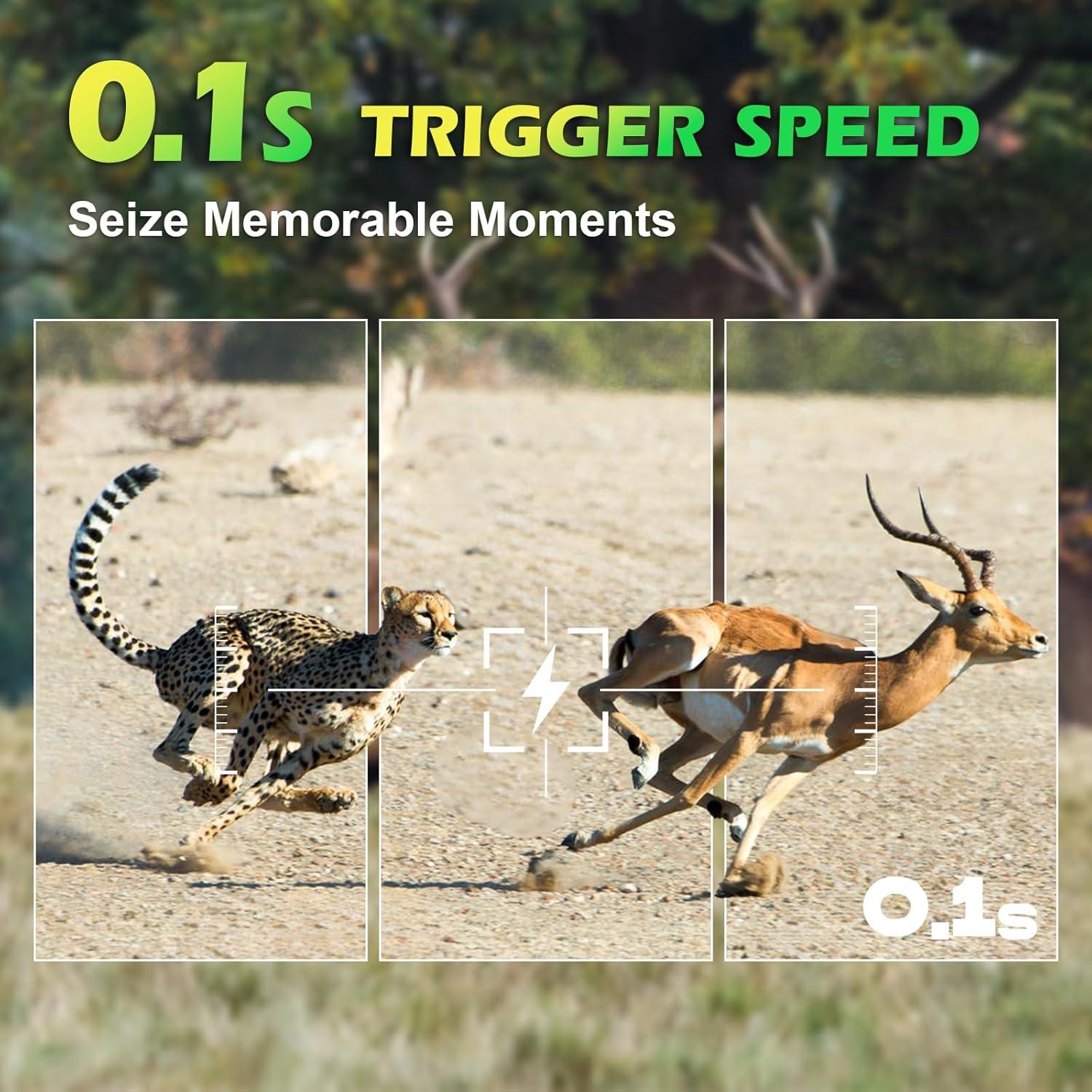 Cámara de sendero WiFi Zivolixd 4K 60MP con batería solar 5200mAh