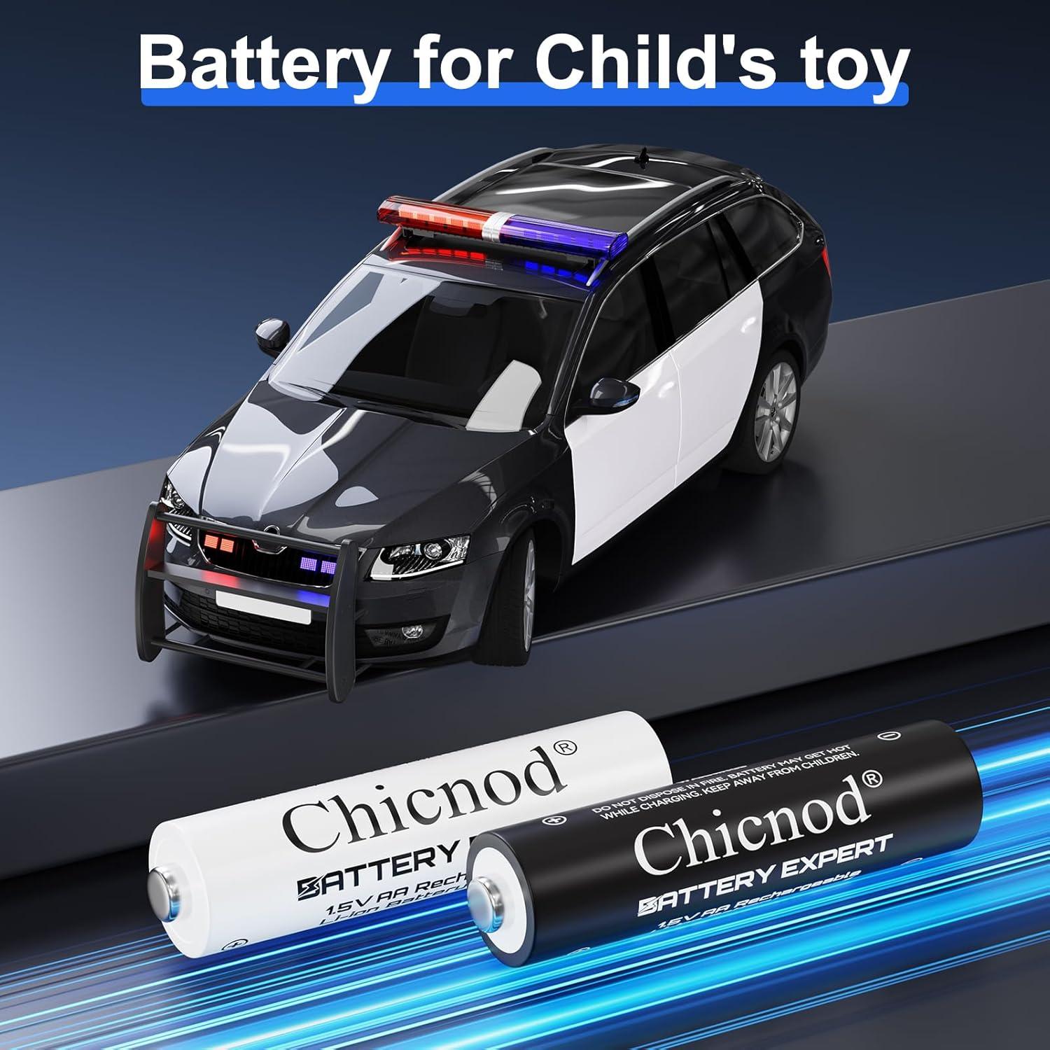 Baterías AA Recargables Litio 3800mWh con Cargador USB-C