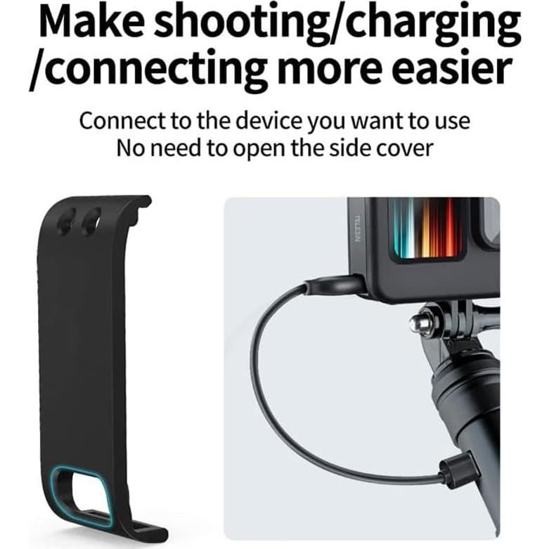 Tapa Lateral de Batería GoPro Hero 13/12/11/10/9 - Acceso Tipo-C