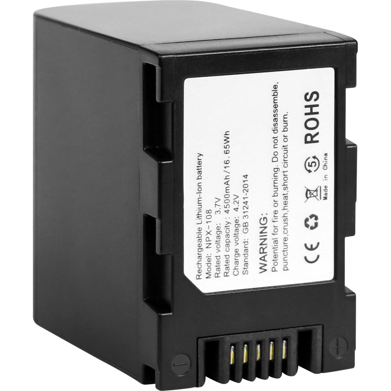 Batería Recargable NPX-108 4500mAh para Videocámaras