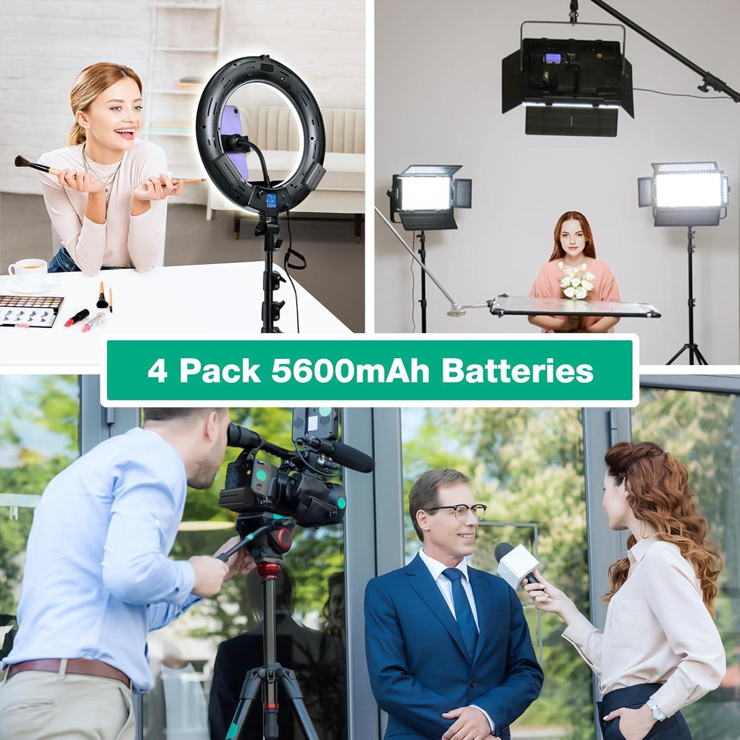 Baterías FirstPower NP-F750 4 Pack + Cargador Rápido 4 Canales