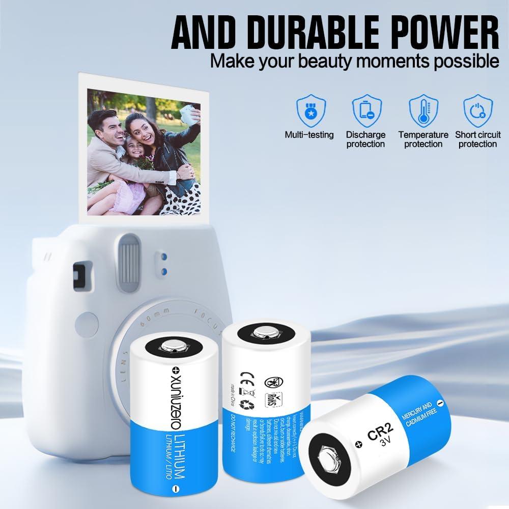 Baterías de Litio CR2 3V XUNIUZERO 1000mAh Paquete de 4