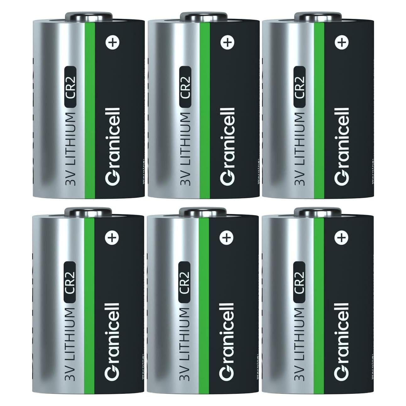 Baterías de Litio CR2 3V Granicell Paquete de 6