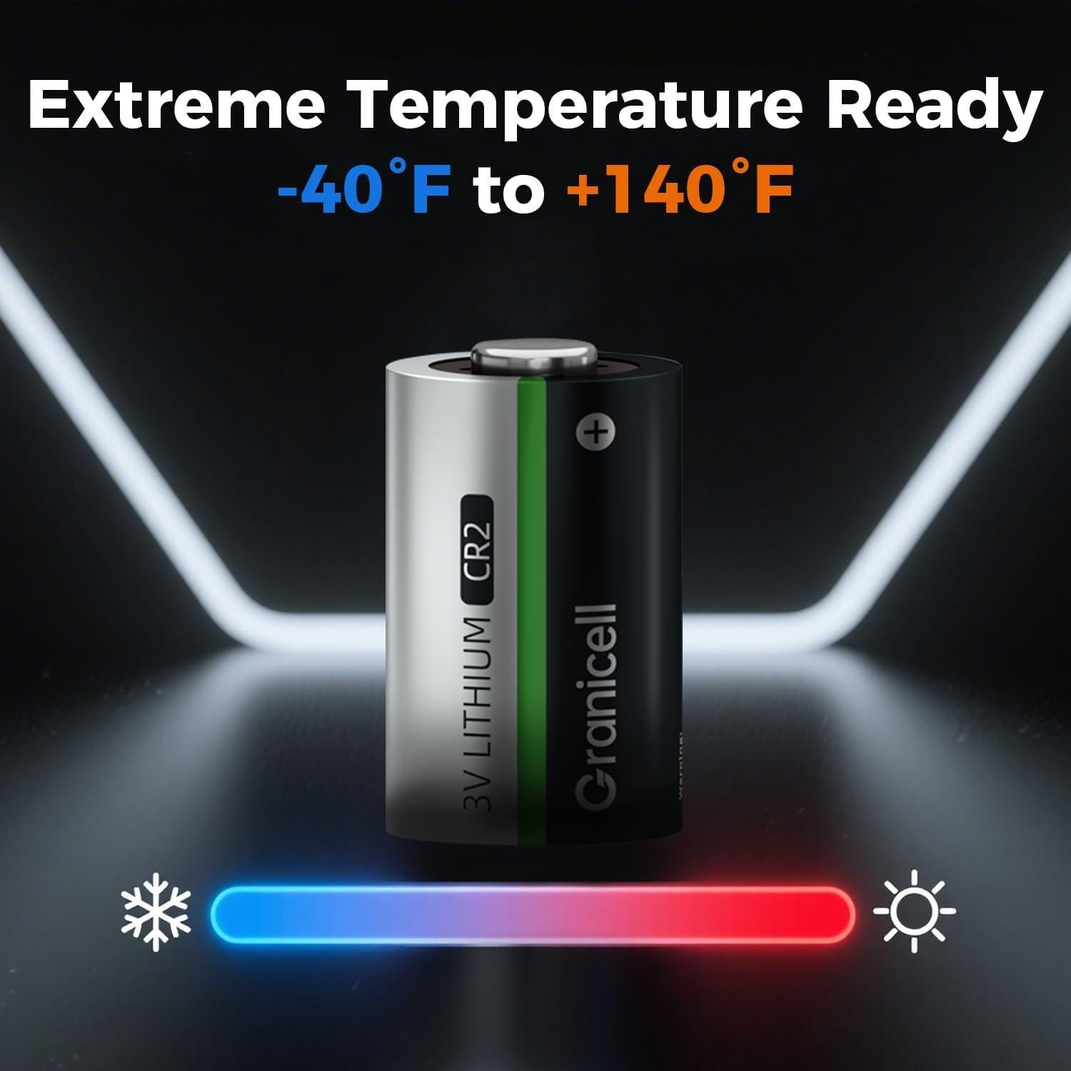 Baterías de Litio CR2 3V Granicell Paquete de 6
