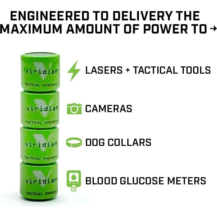 Baterías de Litio Viridian CR 1/3N Tactical Energy Plus 6 Unidades