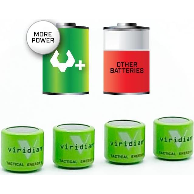 Baterías de Litio Viridian CR 1/3N Tactical Energy Plus 6 Unidades