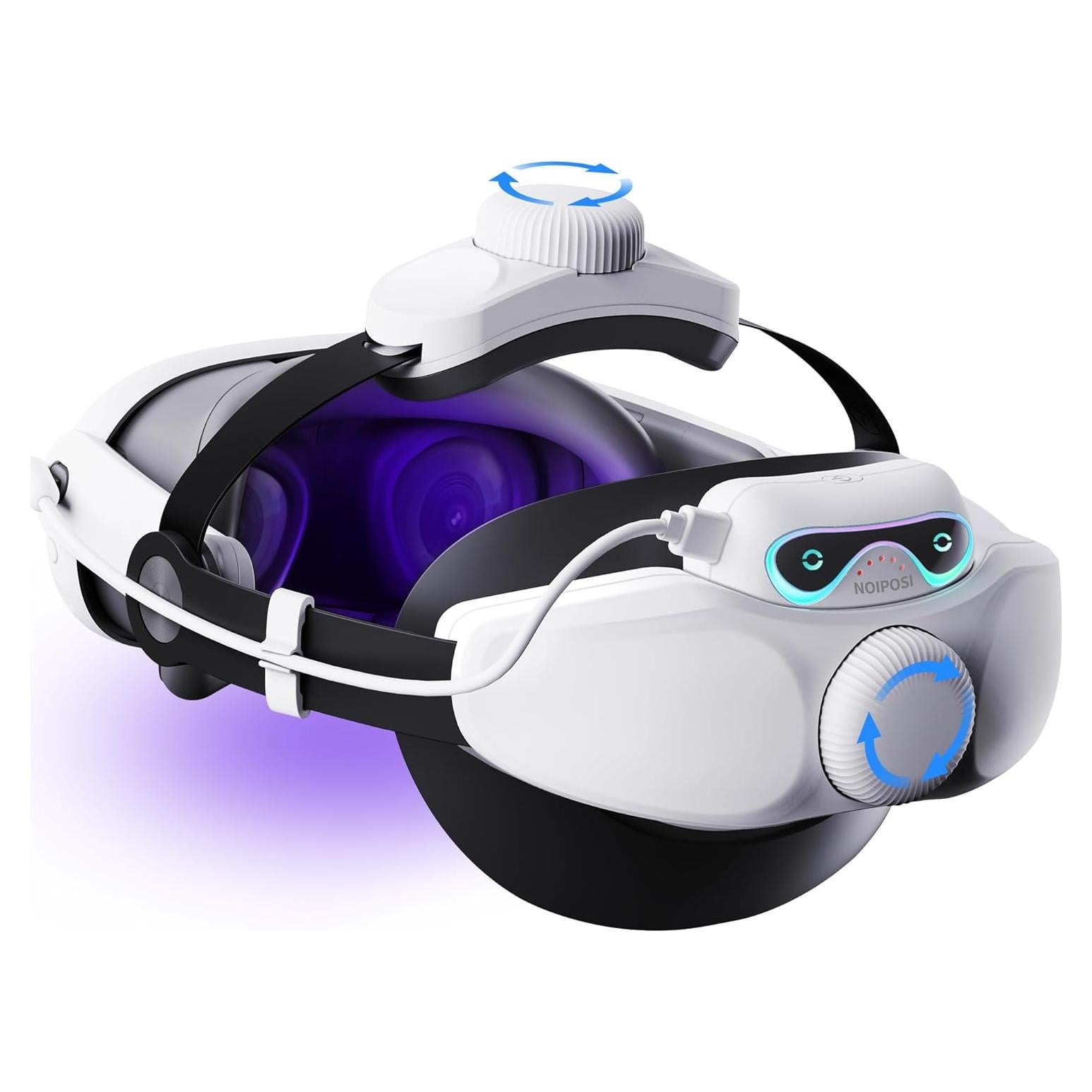 Correa para cabeza Noiposi con batería 10000mAh para Meta Quest 3/2