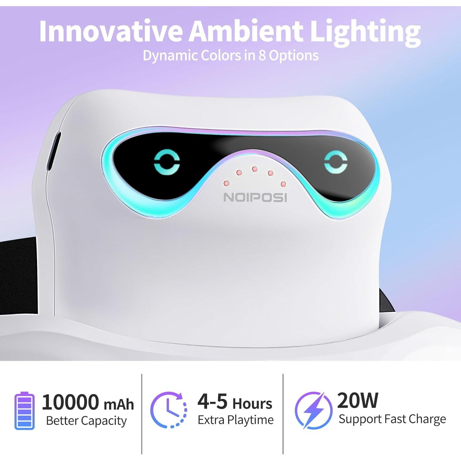 Correa para cabeza Noiposi con batería 10000mAh para Meta Quest 3/2