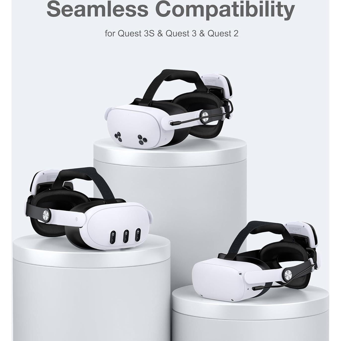 Correa para cabeza VR KawayeReal con batería 6700mAh y almohadilla