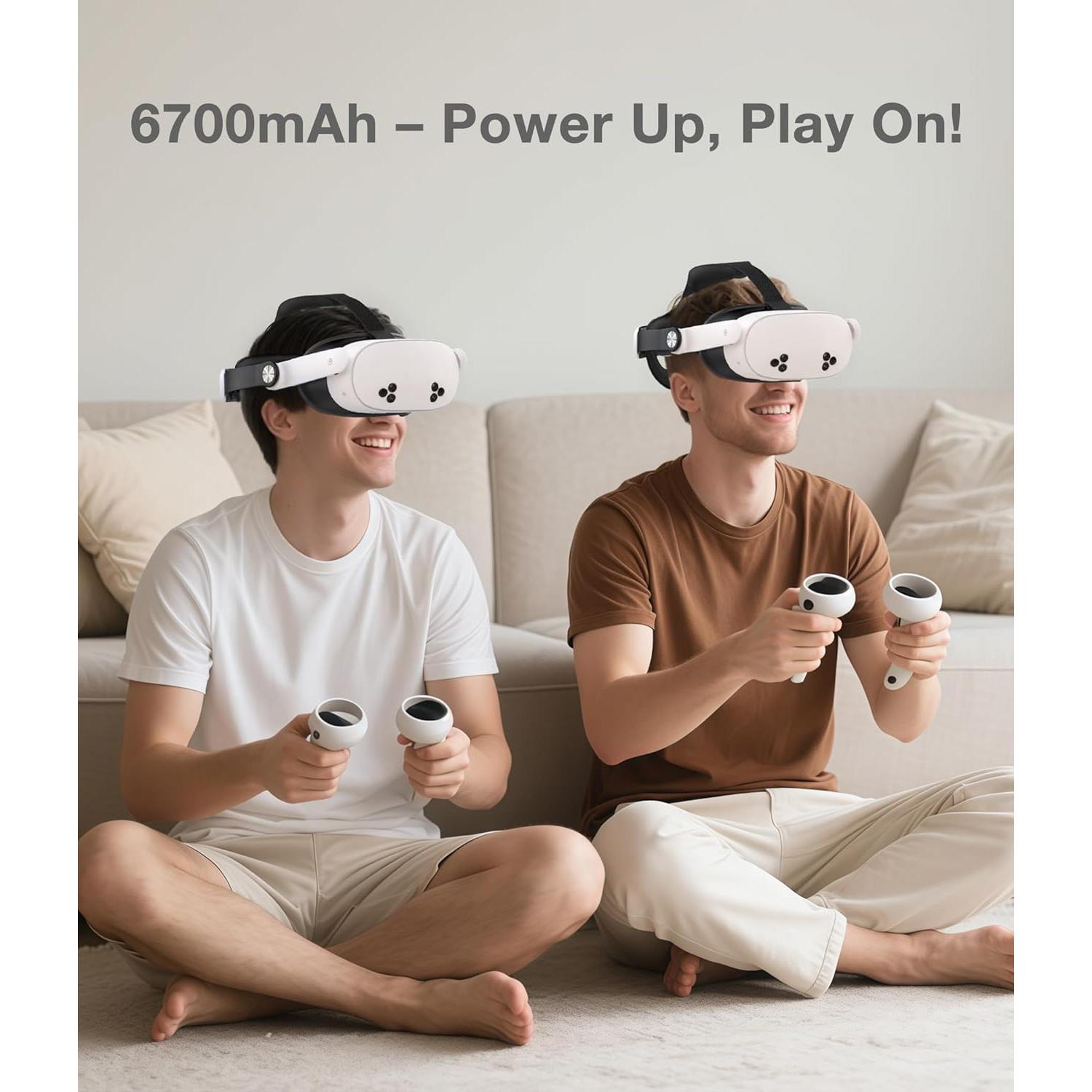 Correa para cabeza VR KawayeReal con batería 6700mAh y almohadilla