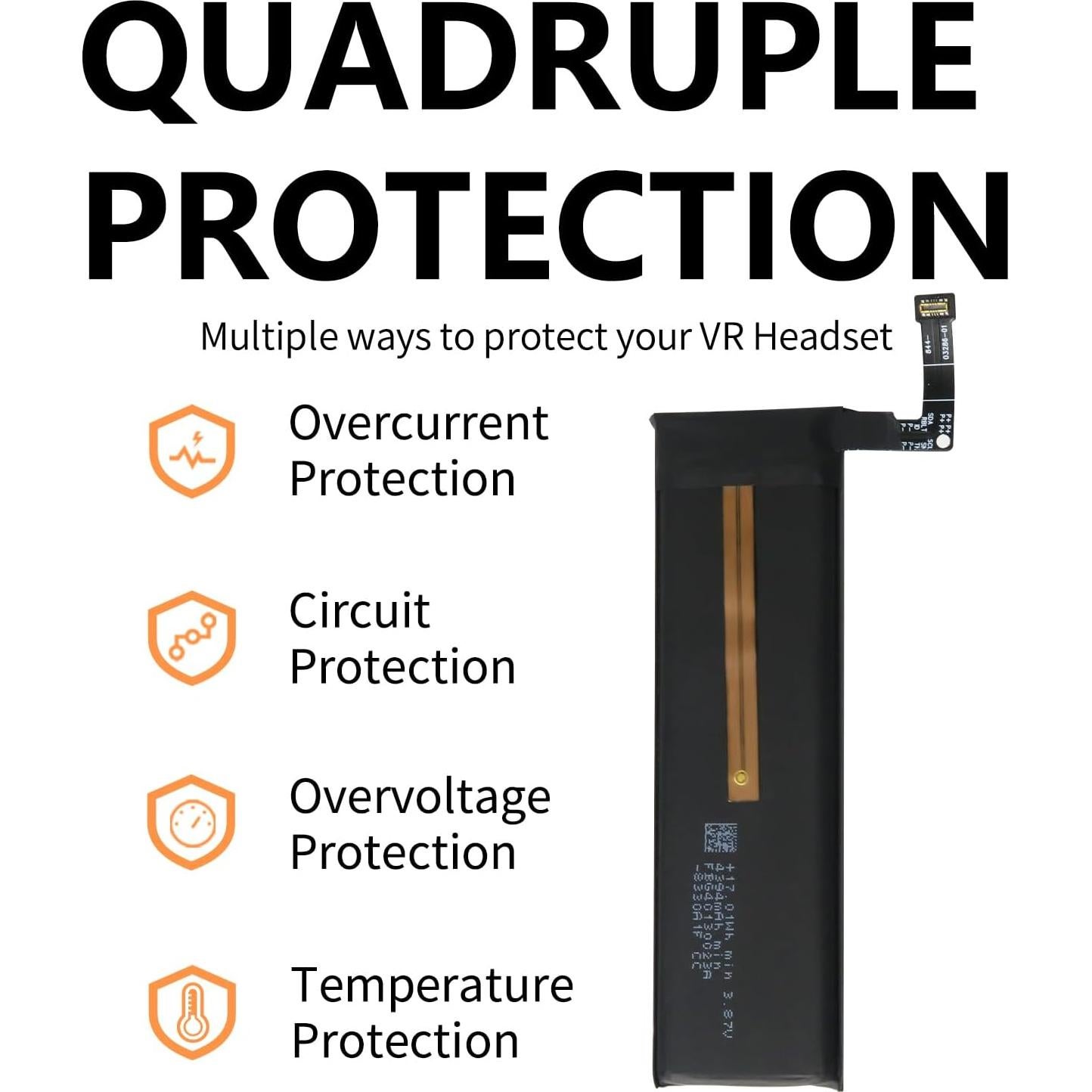 Batería Interna de Reemplazo para Meta Quest 3S 4394mAh