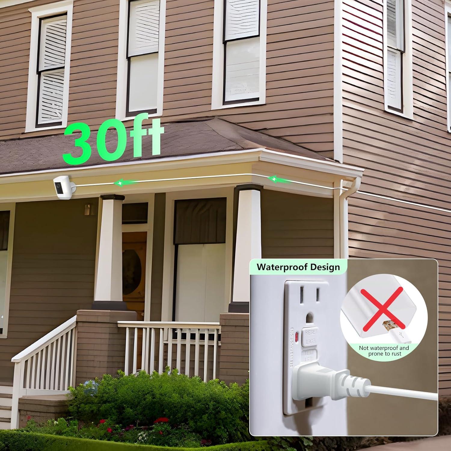 Adaptador de Poder 9.14m para Ring Spotlight Cam Plus/Pro