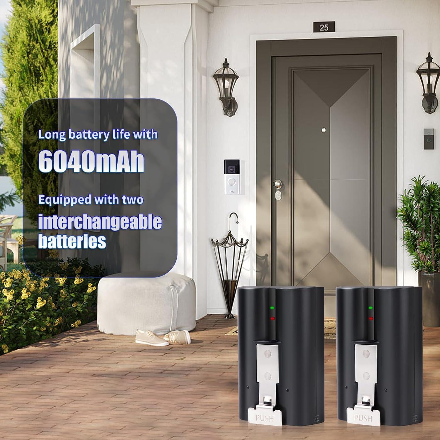 Paquete de 4 Baterías Li-ion 6040mAh para Cámaras Ring