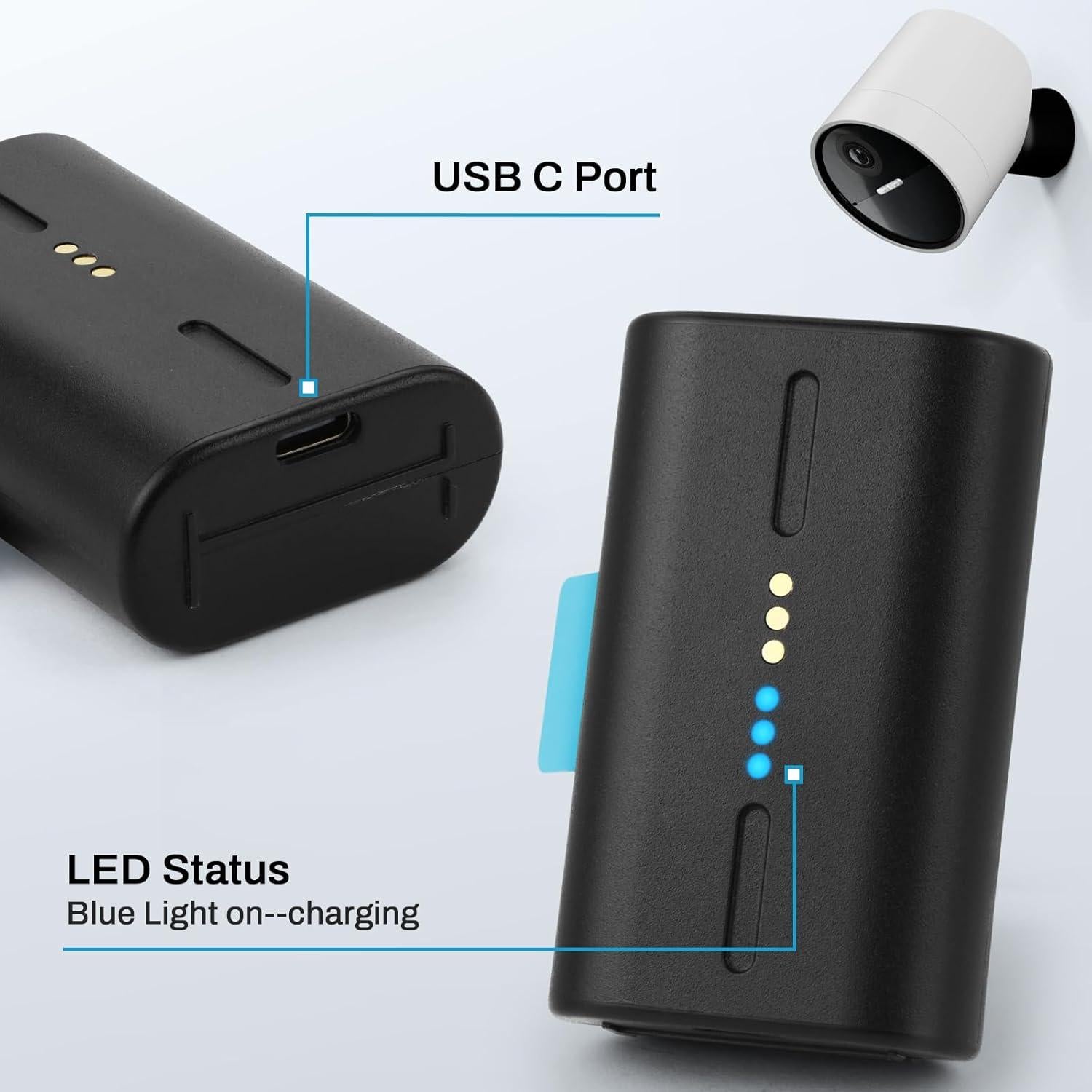 Batería Reemplazo 7000mAh para Cámara Inalámbrica SimpliSafe