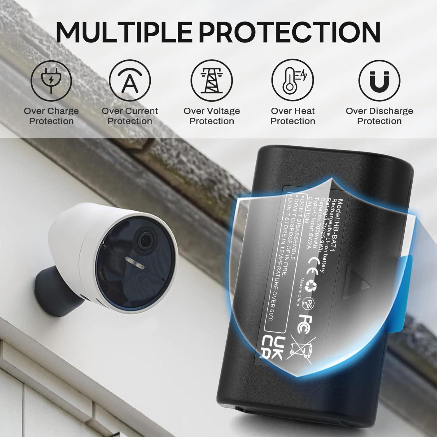 Batería Reemplazo 7000mAh para Cámara Inalámbrica SimpliSafe