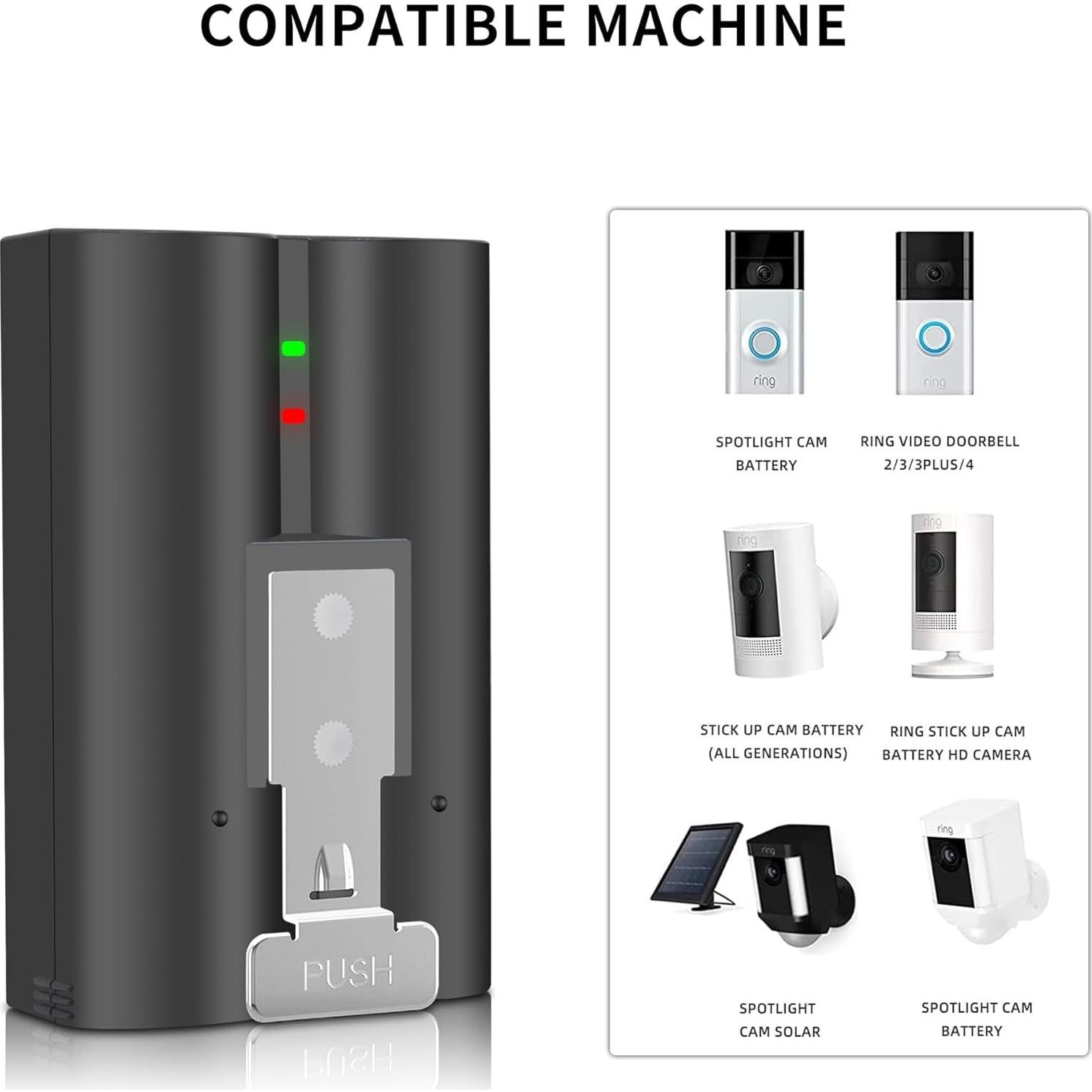Batería de Reemplazo Litio-Ion 6040mAh para Timbre Ring
