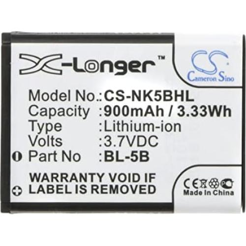 Batería de Reemplazo Li-ion 3.7V 900mAh Aijos para GPS