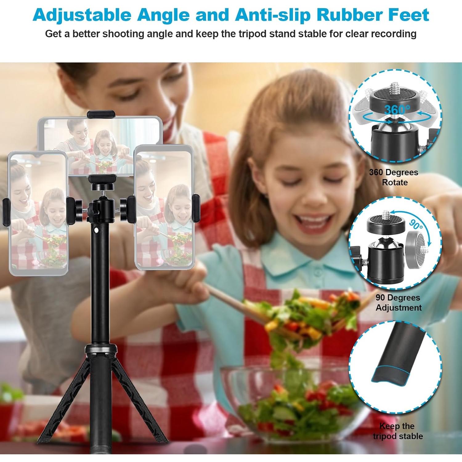 Trípode Mini Ligero NexiGo para Cámara y Teléfono 33 cm