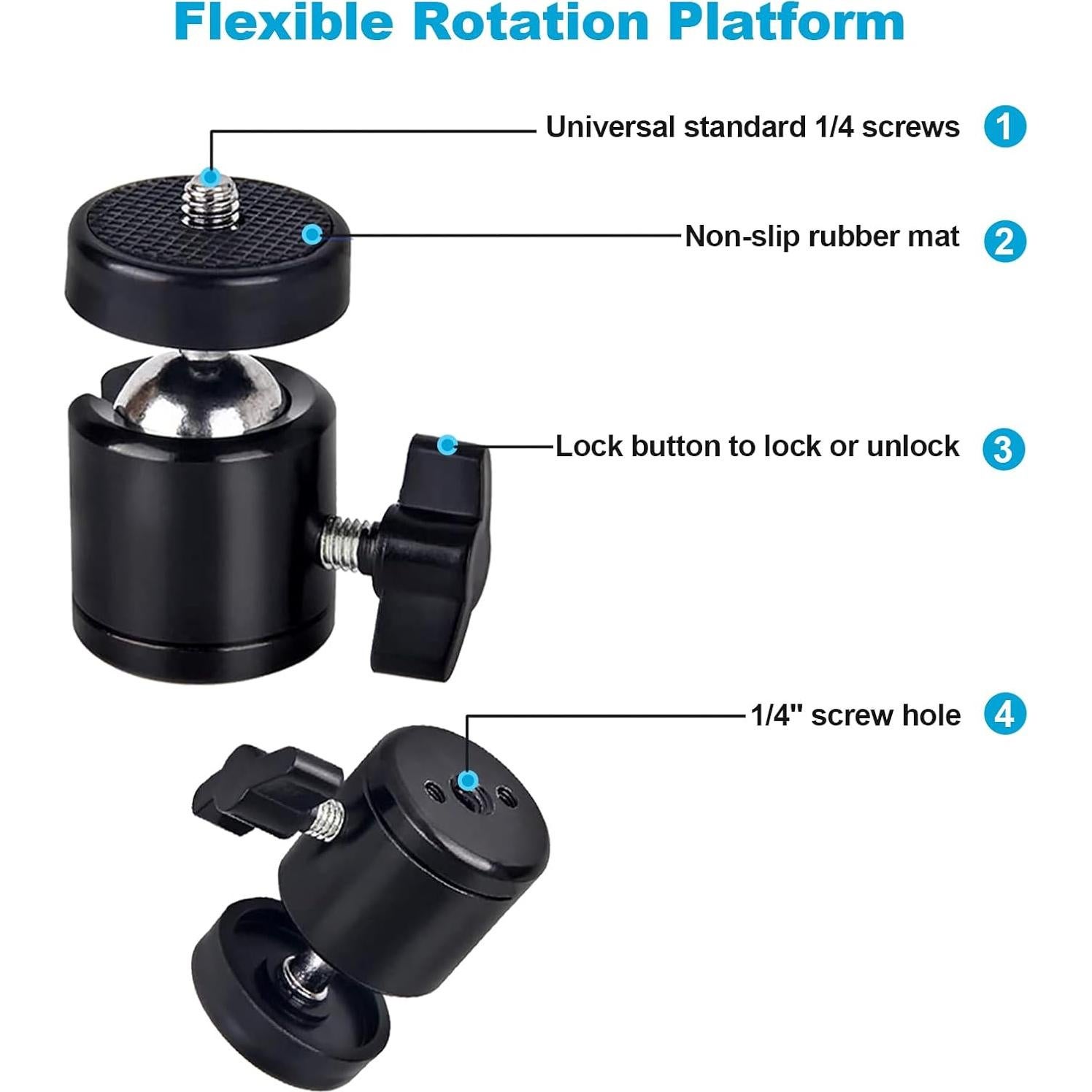 Trípode Mini Ligero NexiGo para Cámara y Teléfono 33 cm