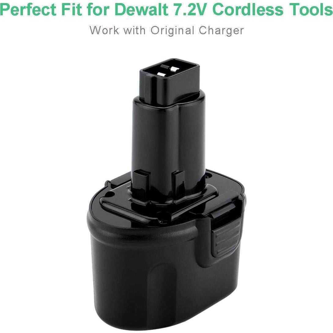 Batería Ni-MH Shentec 3000mAh 7.2V Compatible Dewalt