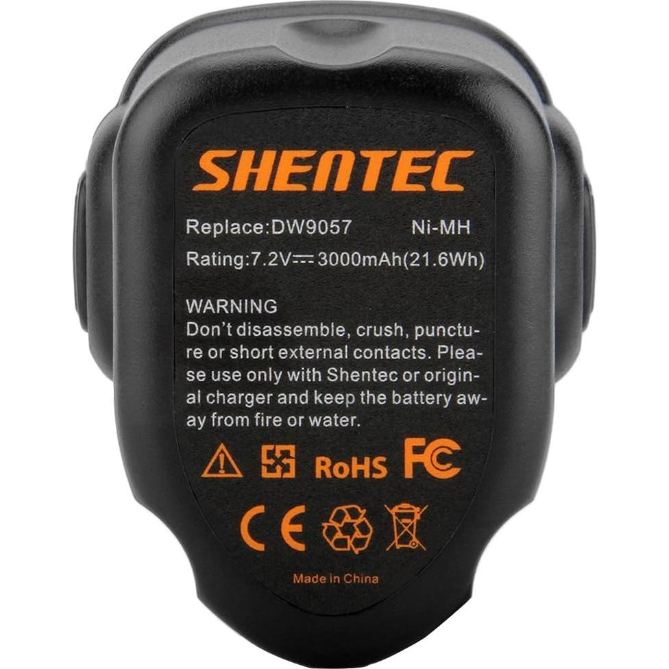 Batería Ni-MH Shentec 3000mAh 7.2V Compatible Dewalt