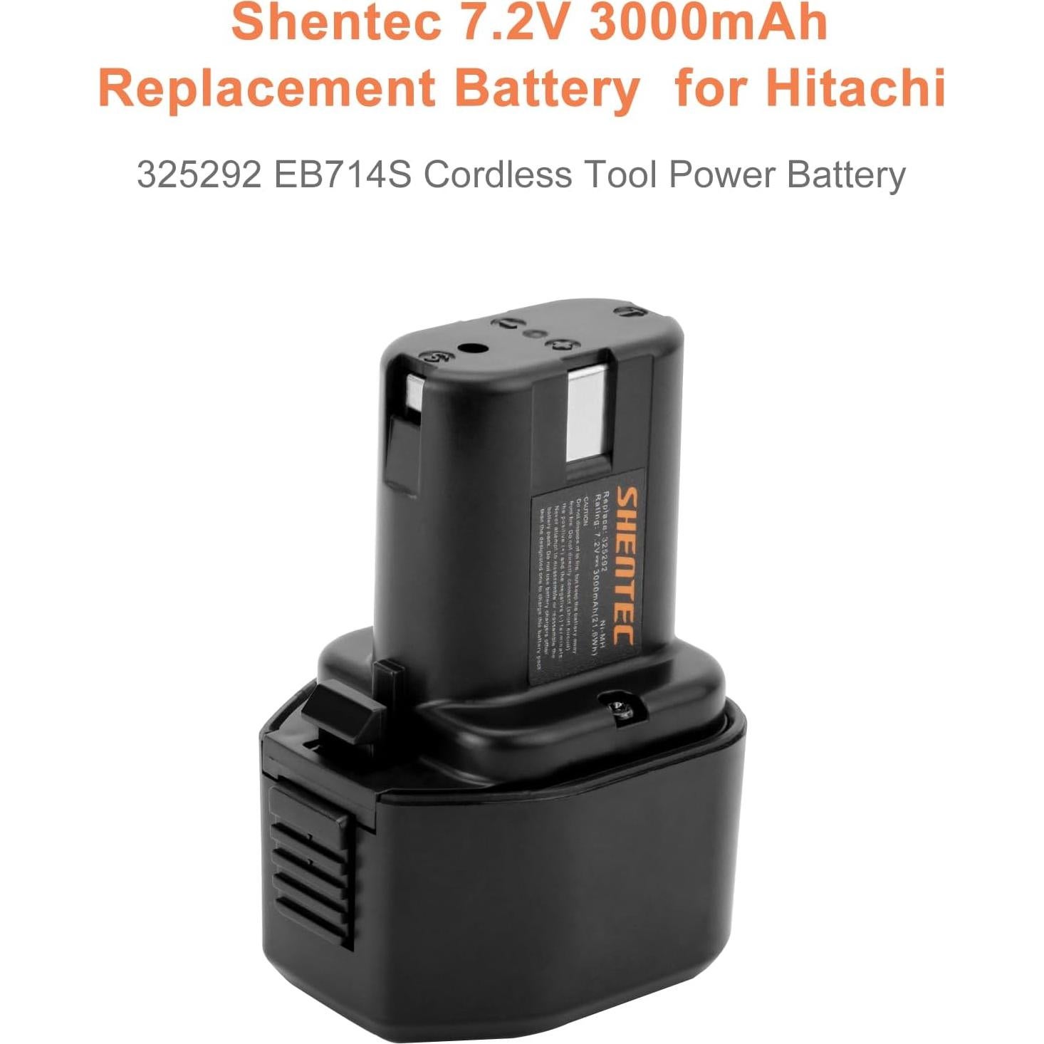 Batería de Reemplazo Ni-MH Shentec 3000mAh 7.2V EB714S (2 Paquetes)