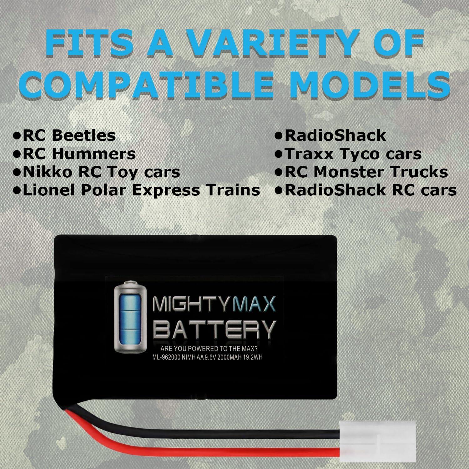 Batería NiMH 9.6V 2000mAh Mighty Max para Airsoft y RC