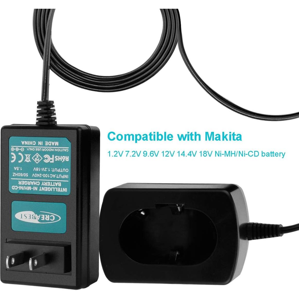 Batería Ni-MH 9.6V 3500mAh Creabest para Makita PA09 2Pack