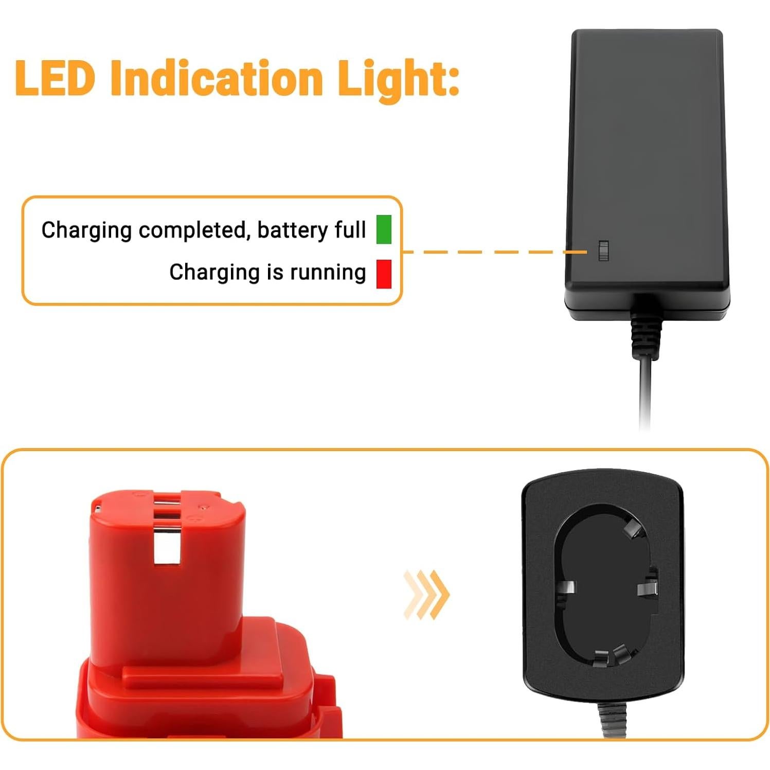 Batería de Reemplazo Shentec 9.6V 3.0Ah Ni-MH para Makita
