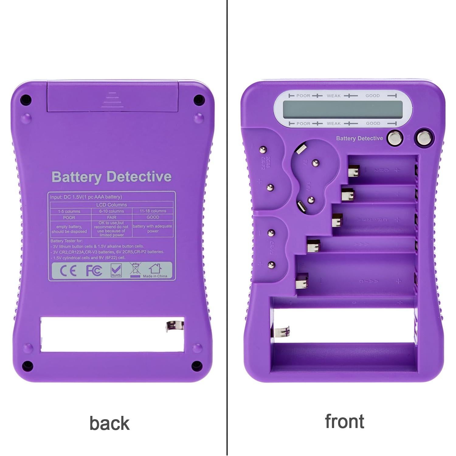 Probador de Baterías LCD Battery Detective - AA, AAA, 9V, CR2032