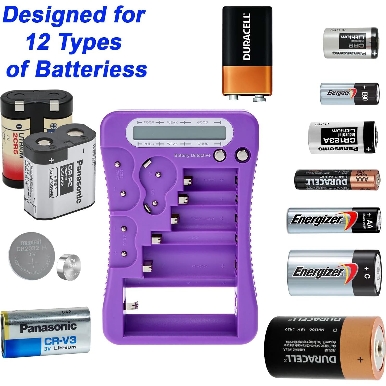 Probador de Baterías LCD Battery Detective - AA, AAA, 9V, CR2032